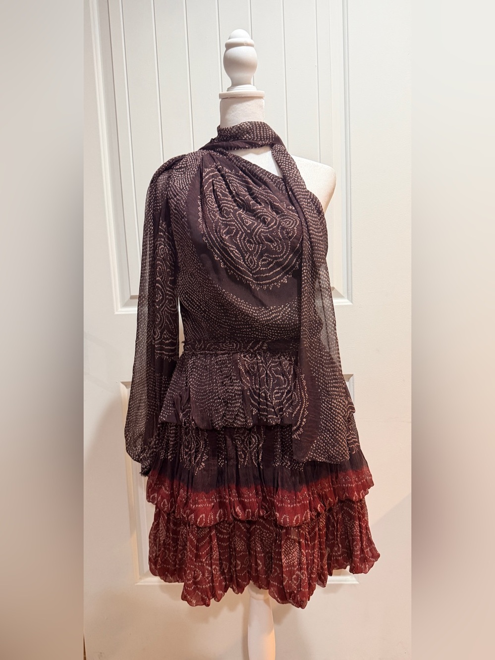 Ulla Johnson Leah One-Shoulder Silk Dress Size 4 Elegant Designer Cocktail Dress